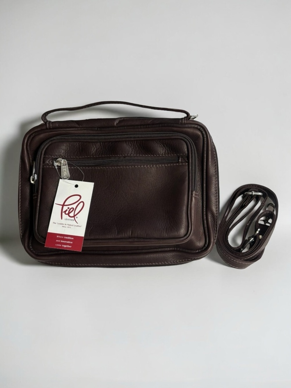 NWT Piel Leather Multi-Use Tablet Carry All Organizer (Style 2878) 10 x 8 x 3